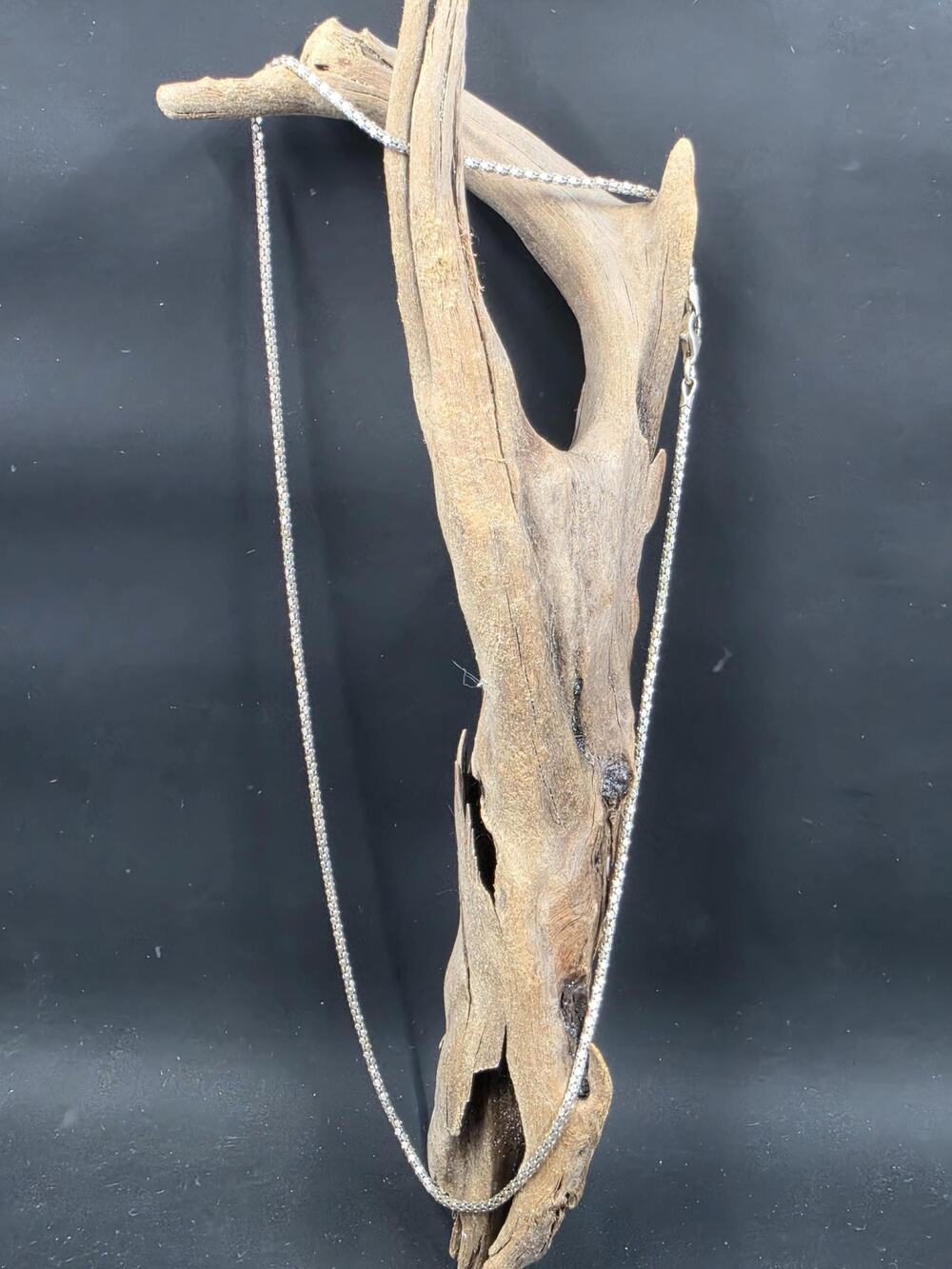 Vintage 18" Milor Italy 925 popcorn chain
